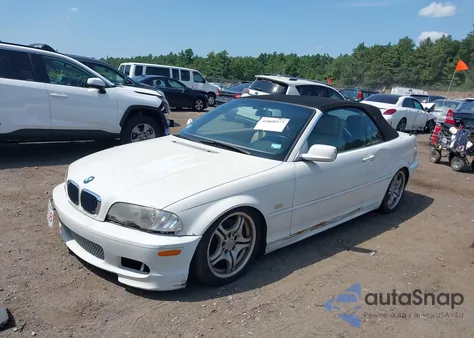2001 BMW 330Ci z USA, uszkodzony, nr VIN WBABS53491EV85712